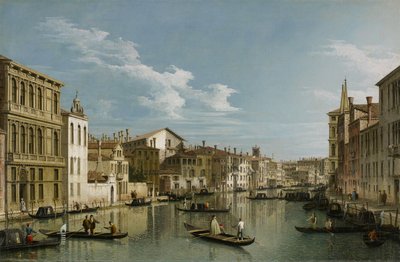 Groot Kanaal van Palazzo Flangini naar Palazzo Bembo, c.1740 door Giovanni Antonio Canal